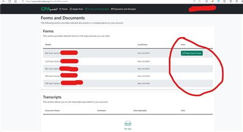 cpa exam results portal|G.
